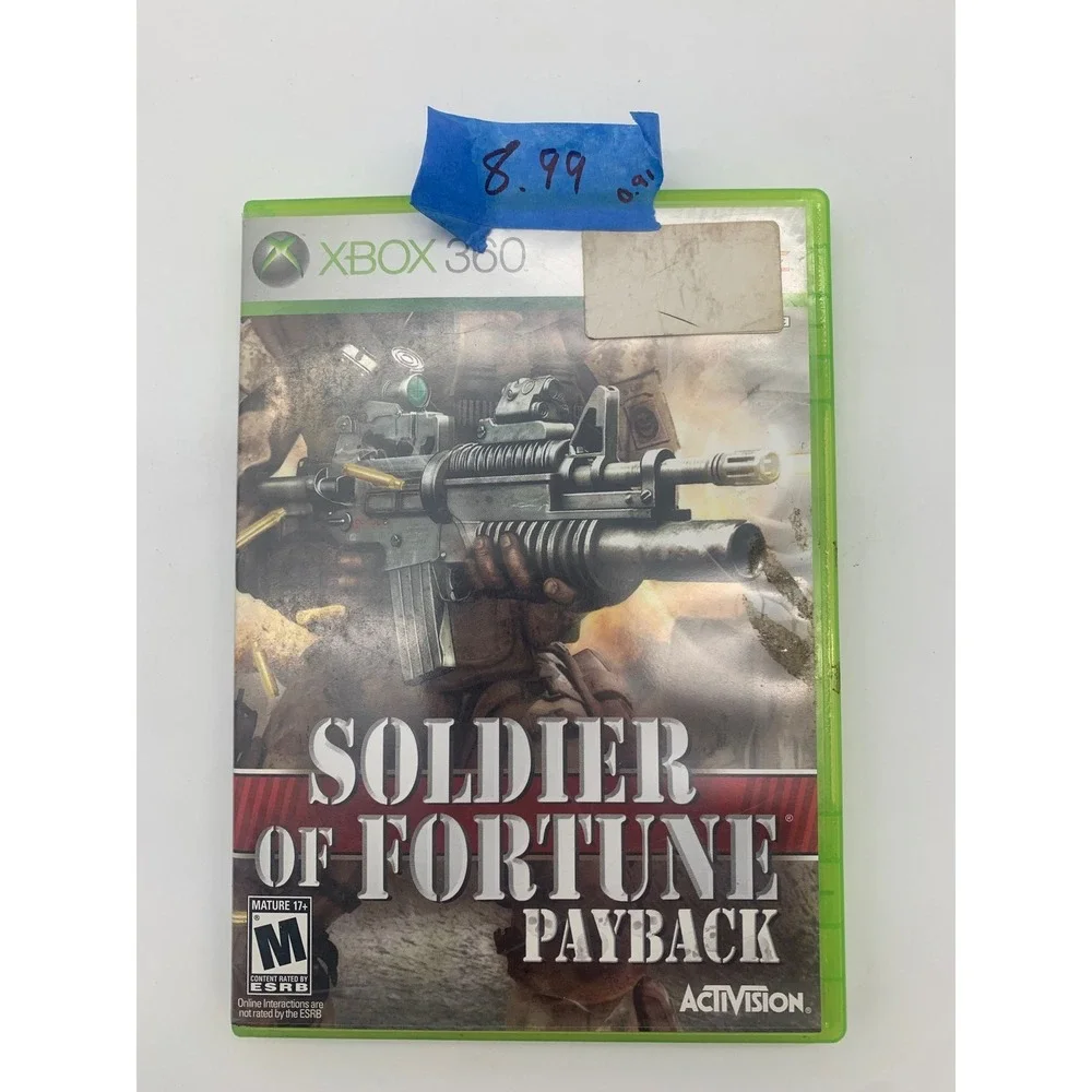 Activision Soldier of Fortune Payback Xbox 360 Video Game First Person Shooter